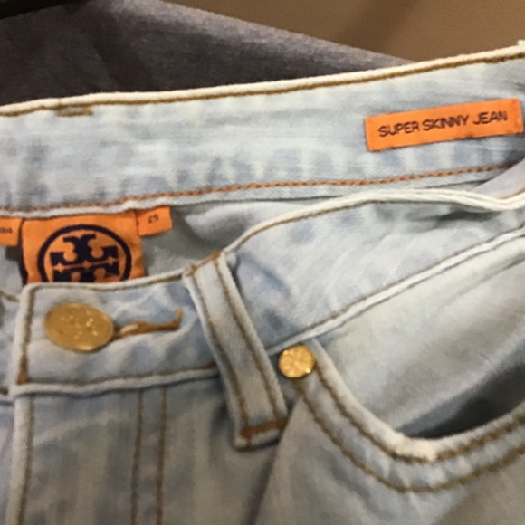Tory Burch Light Wash Super Skinny Jeans - Picture 5 of 5
